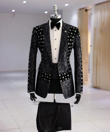 The Wrap On Black Suit 2