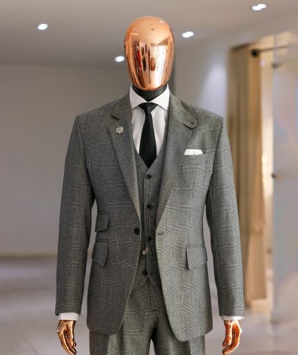 A Prince Of Wales Check Business Suit.