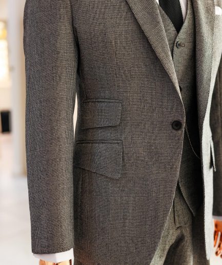 A Prince Of Wales Check Business Suit.