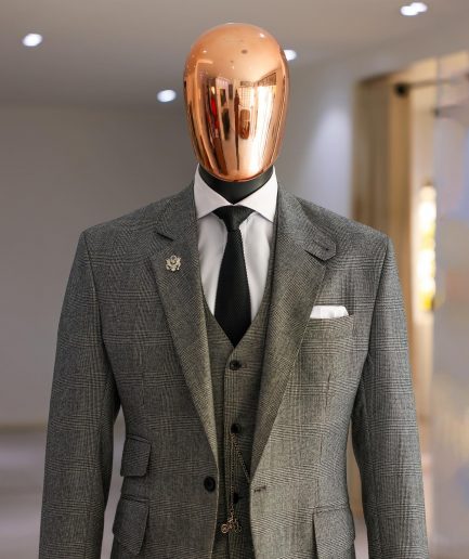 A Prince Of Wales Check Business Suit.