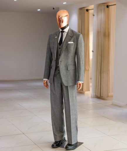 A Prince Of Wales Check Business Suit.