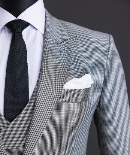 A Houndstooth Check Business Suit.