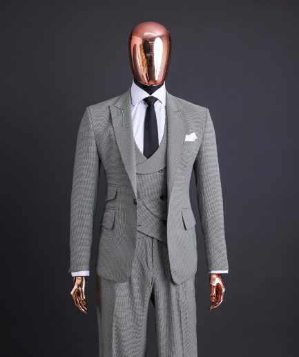 A Houndstooth Check Business Suit.