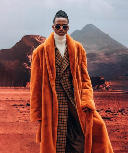The Rust Brown Overall Fur-Coat.