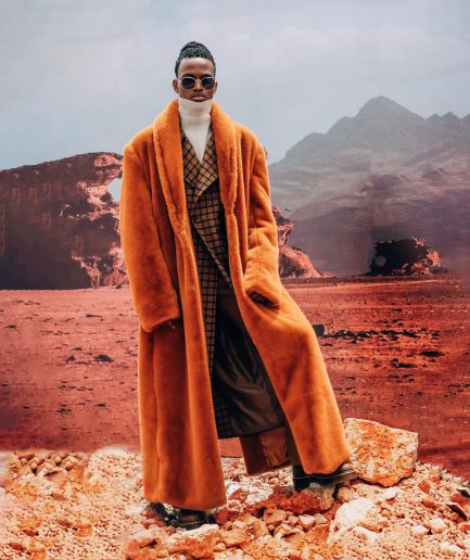 The Rust Brown Overall Fur-Coat.