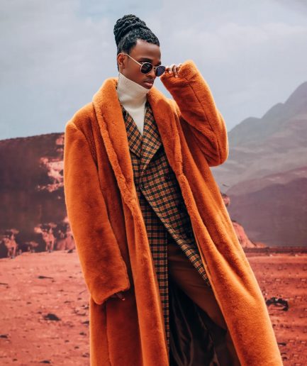 The Rust Brown Overall Fur-Coat.