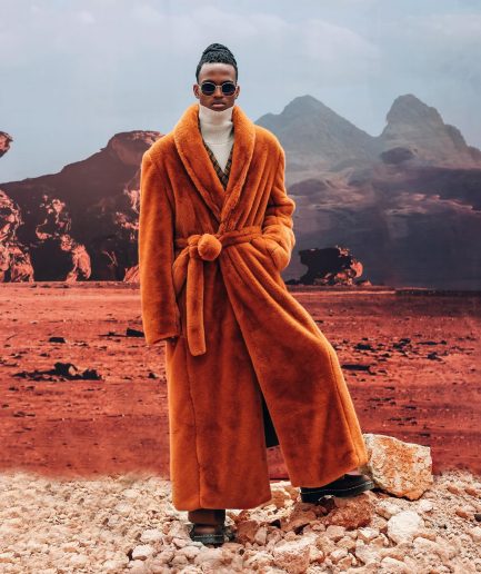 The Rust Brown Overall Fur-Coat.
