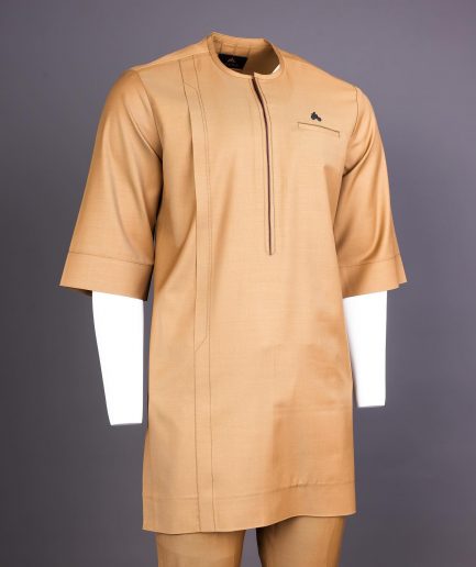 Tortilla brown 3/4 sleeve kaftan.
