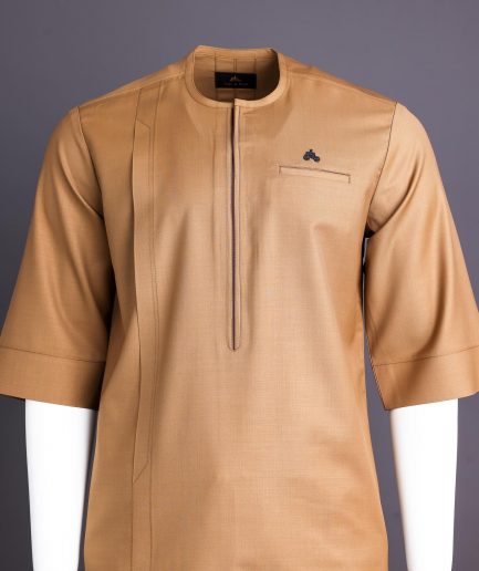 Tortilla brown 3/4 sleeve kaftan.