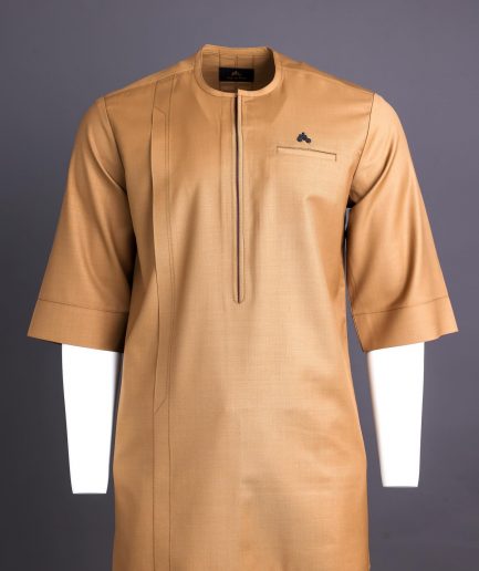 Tortilla brown 3/4 sleeve kaftan.