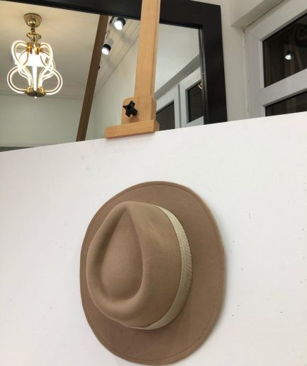 A Light Cream Brown Mens Fashion Hat