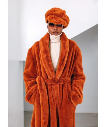 The Rust brown Overall Fur-Coat.