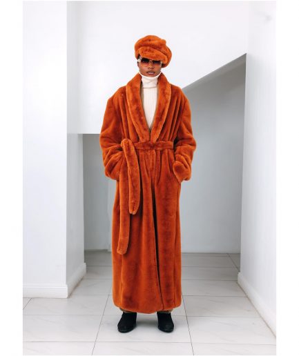 The Rust brown Overall Fur-Coat.