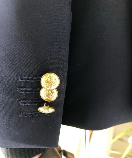 A Navy Blue reloaded Chinese Tuxedo “ 7th Battalion” Suit