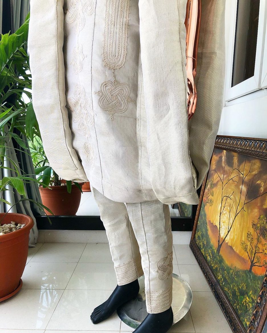 Champagne, Aso Oke embroidery Styles