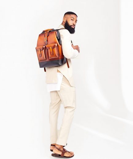 A Light Cream 4-Piece Kaftan, Jacket, Waist Coat and Pant Trousers