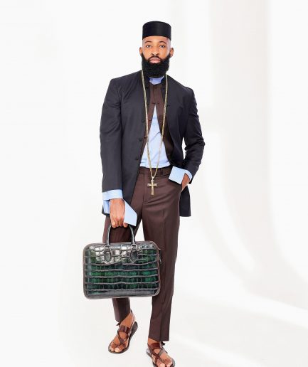 A Brown African Kaftan 4 Piece