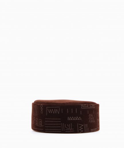 The Chocolate Brown Round Cap