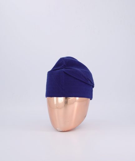 A Blue hand-knitted Yoruba traditional hat