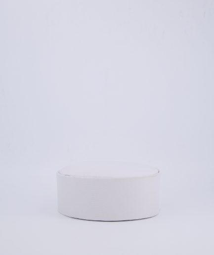 A Pure White Round Yoruba Kufi Cap