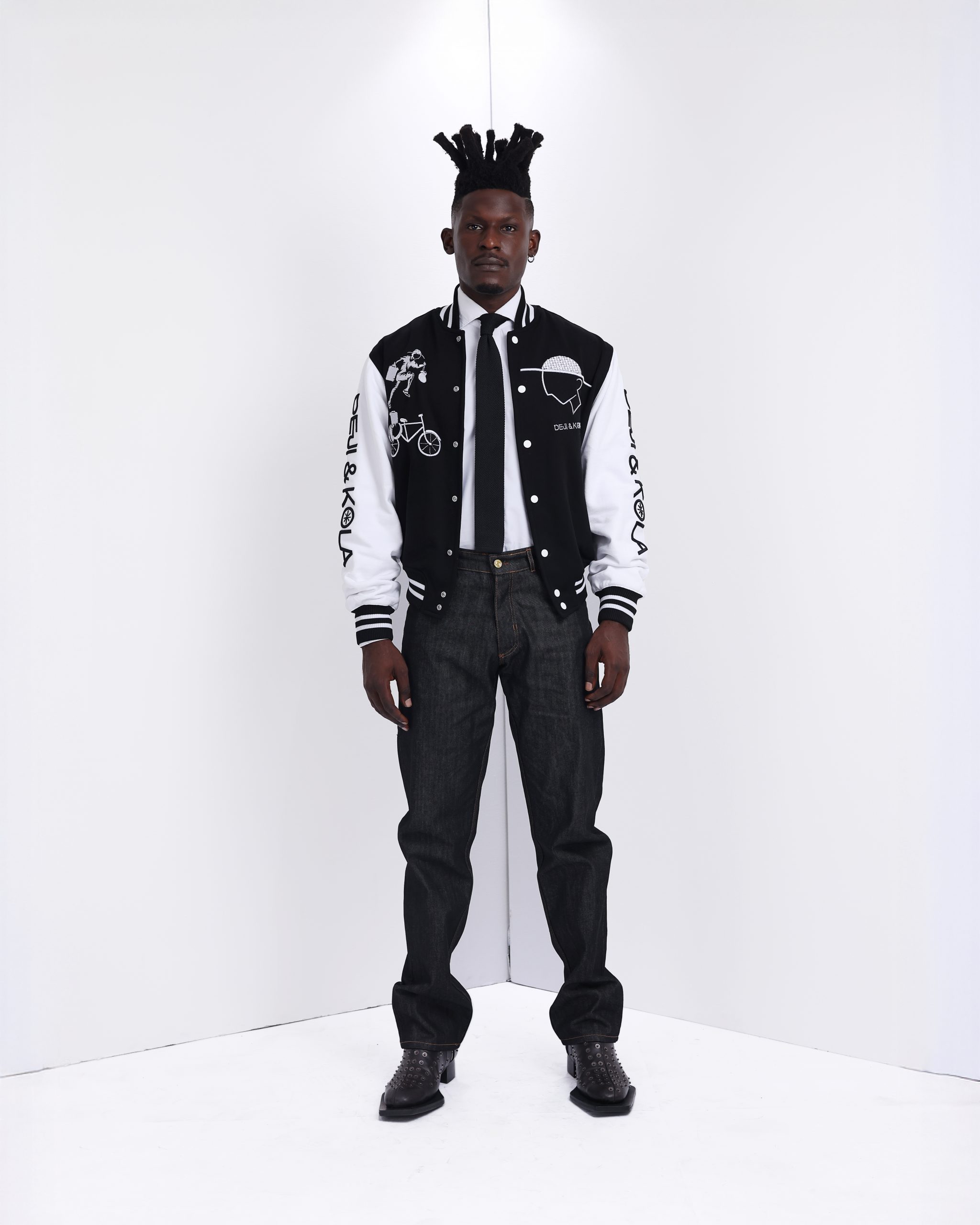 Black & White Varsity Jacket