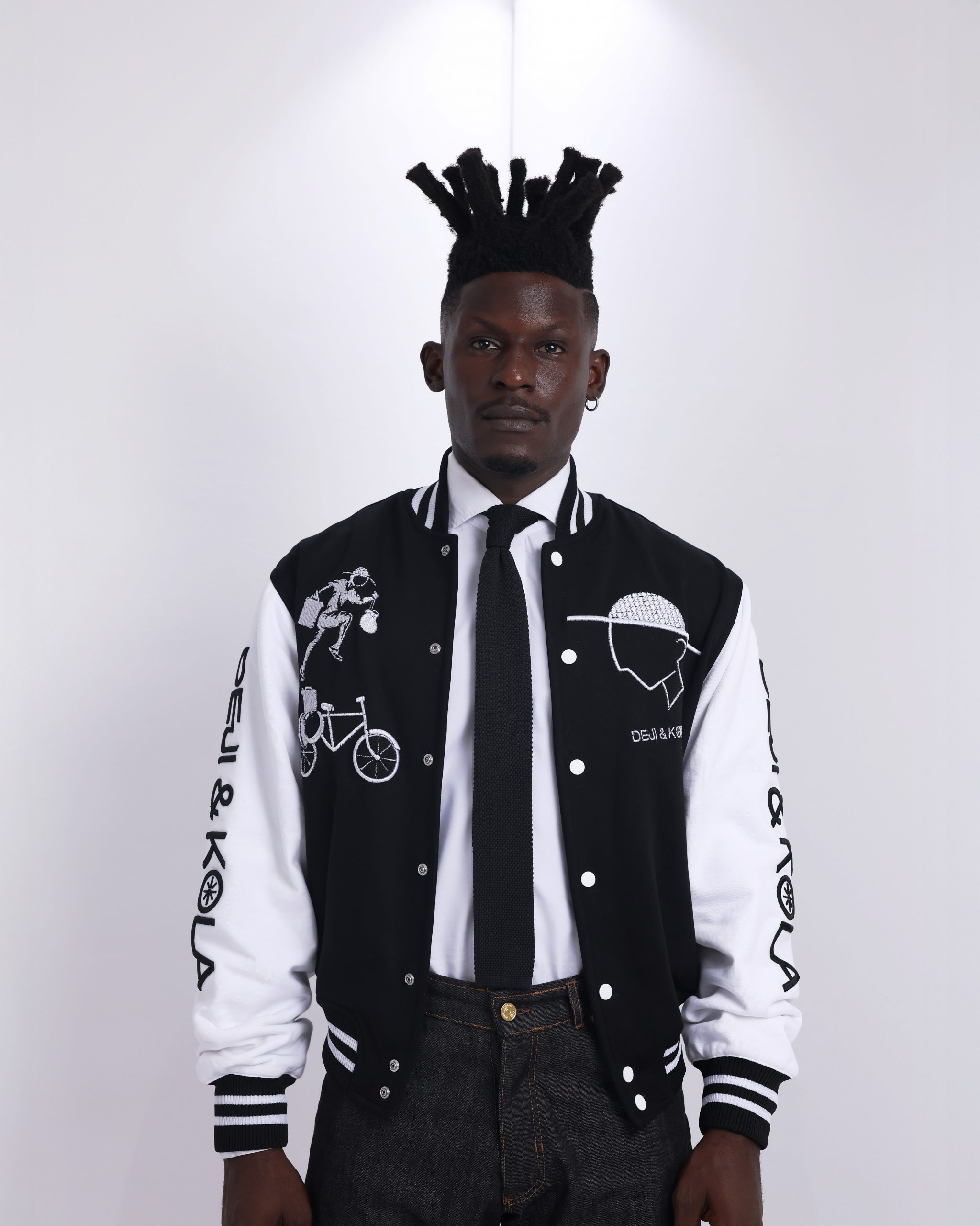 Black & White Varsity Jacket