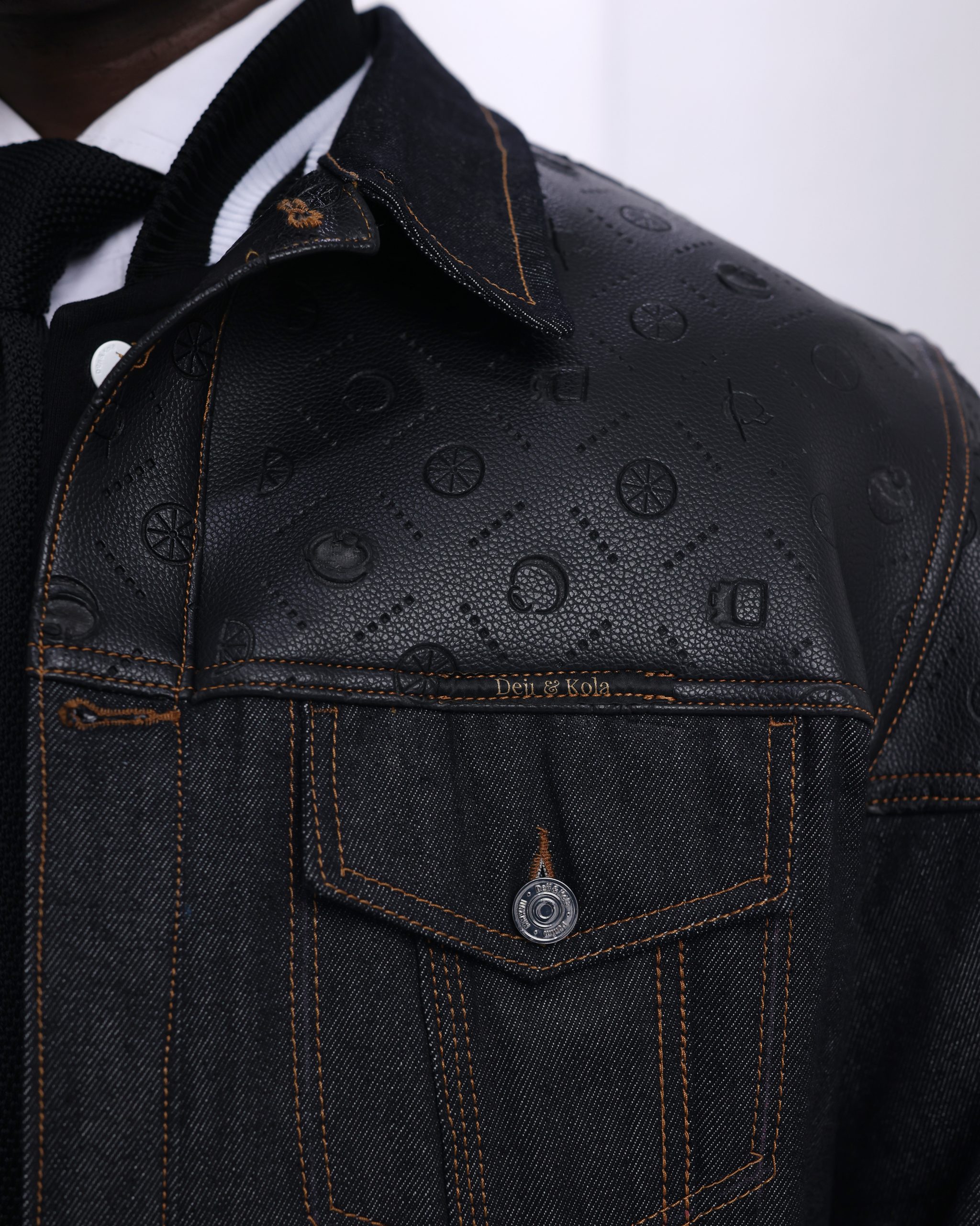 Shop Black Denim Jacket – DKJKT 02 | Deji&Kola