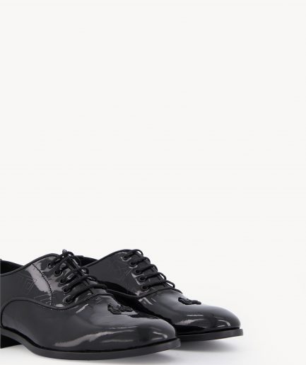DKDB 08 - Black leather Derby shoe