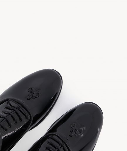 DKDB 08 - Black leather Derby shoe