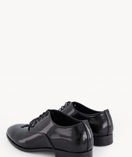 DKDB 08 - Black leather Derby shoe