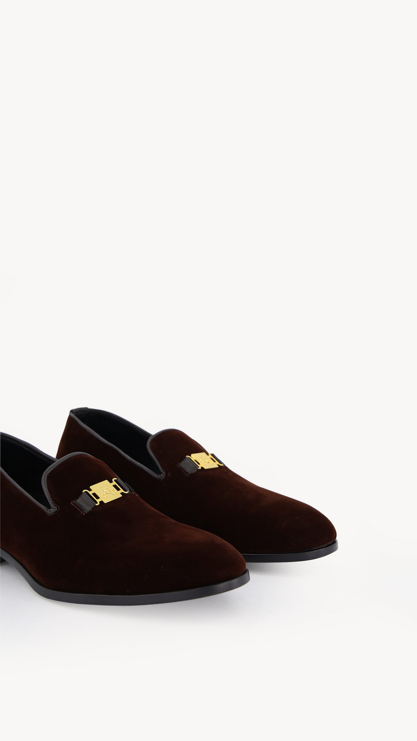 Buy Burgundy Velvet Shoe - DKLF 16 | Deji and Kola