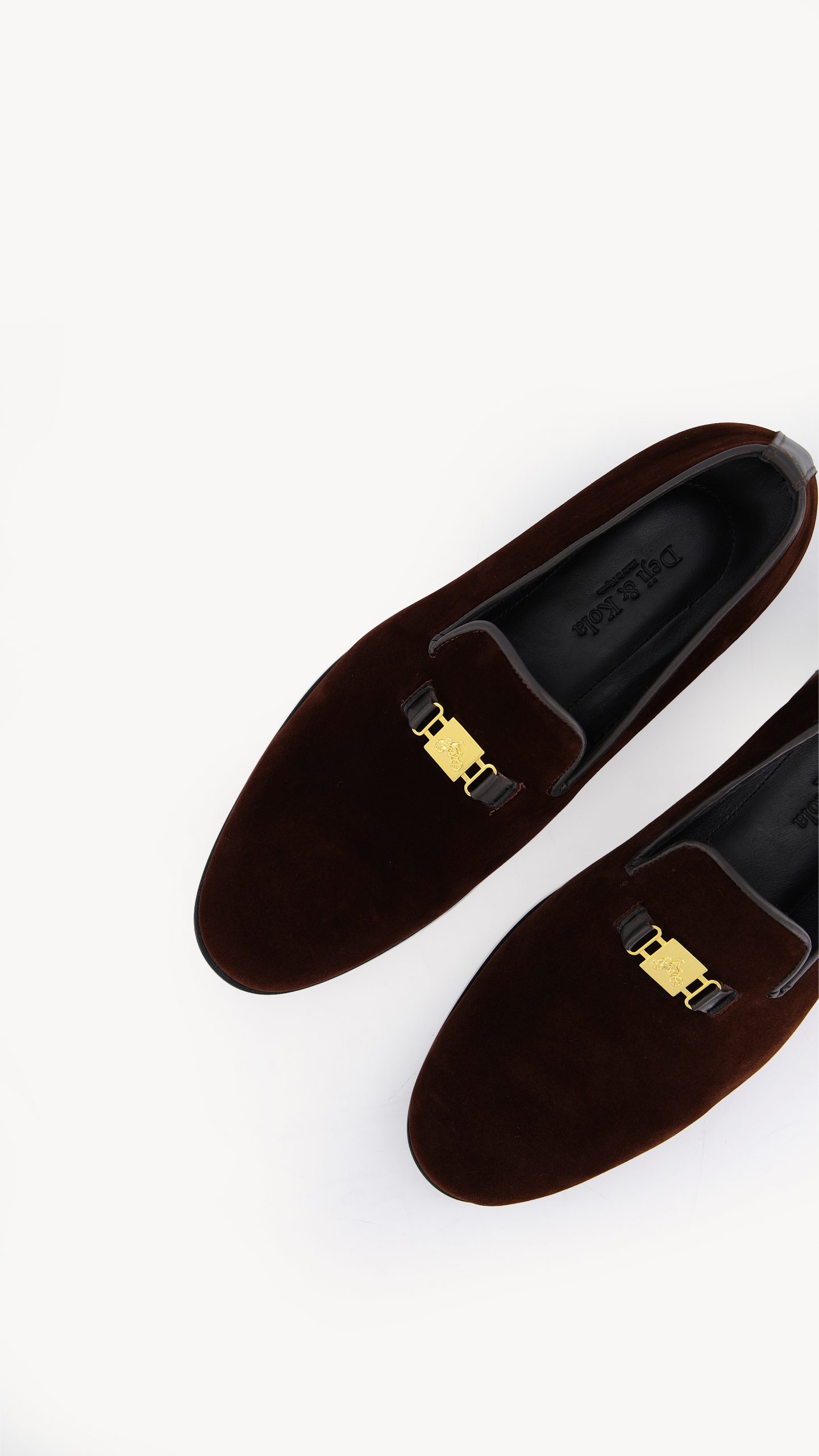 Buy Burgundy Velvet Shoe - DKLF 16 | Deji and Kola
