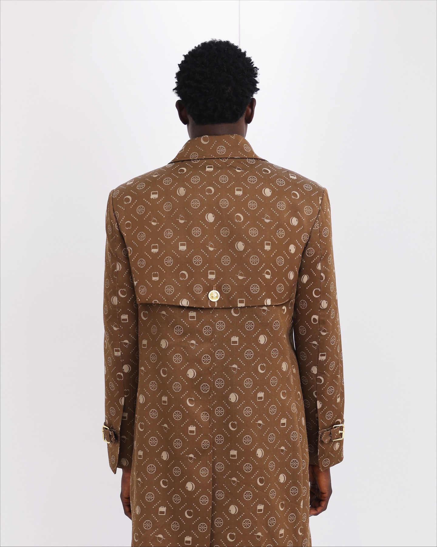 Shop Brown Denim Trench Set - UC3-LK 5 | Deji & Kola