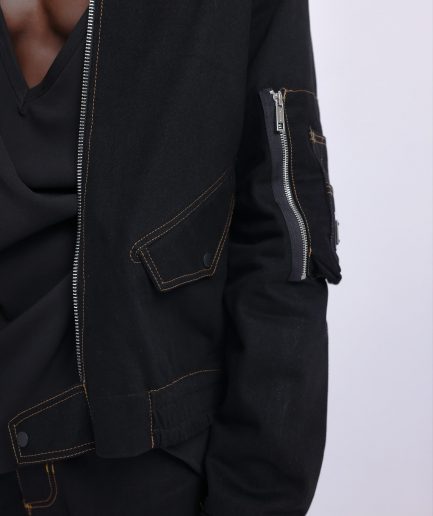 The UC3 - LK 6 - Denim Bomber Jacket