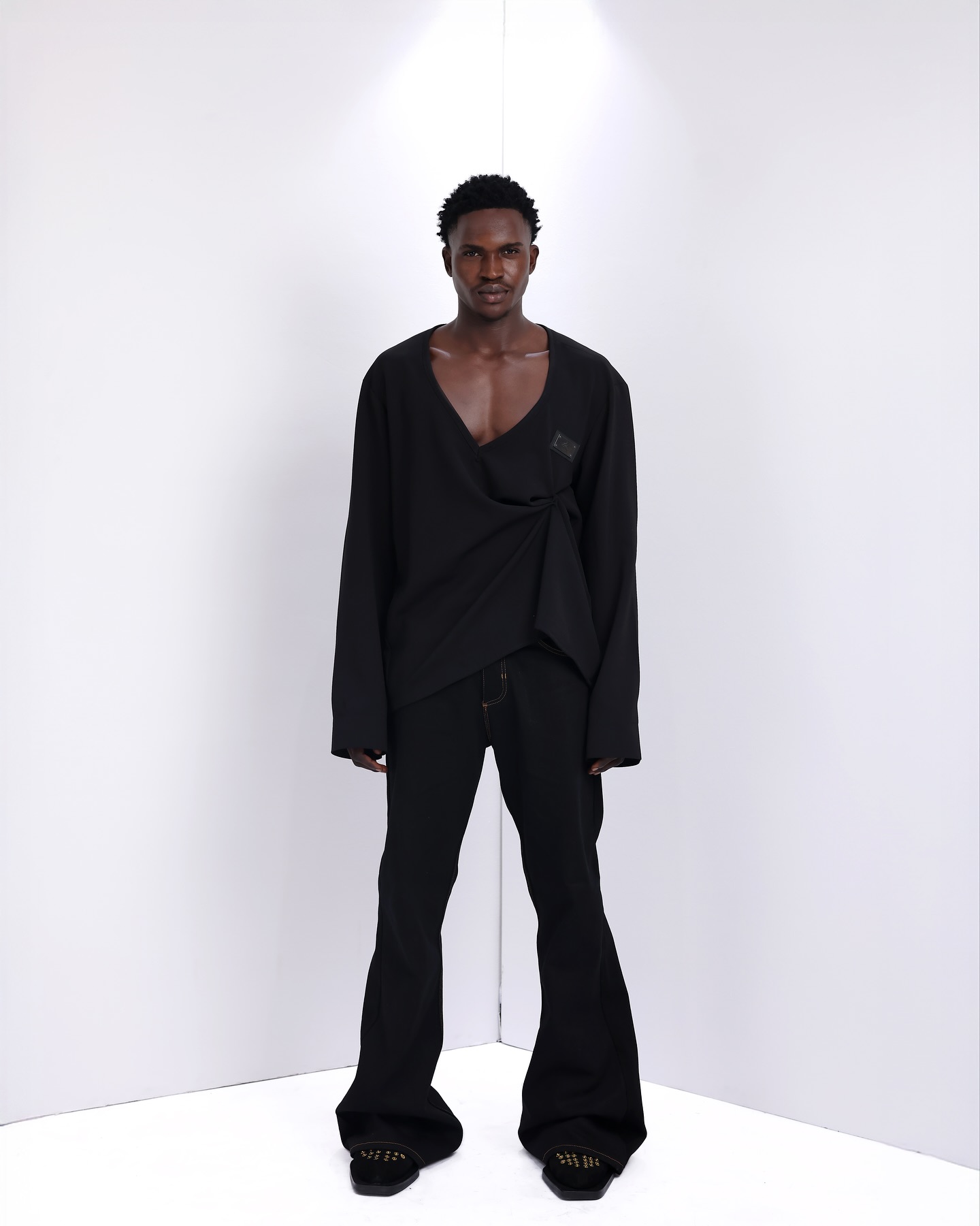 Shop Charcoal Black Denim Jacket – The UC3 - LK 6| Deji&Kola