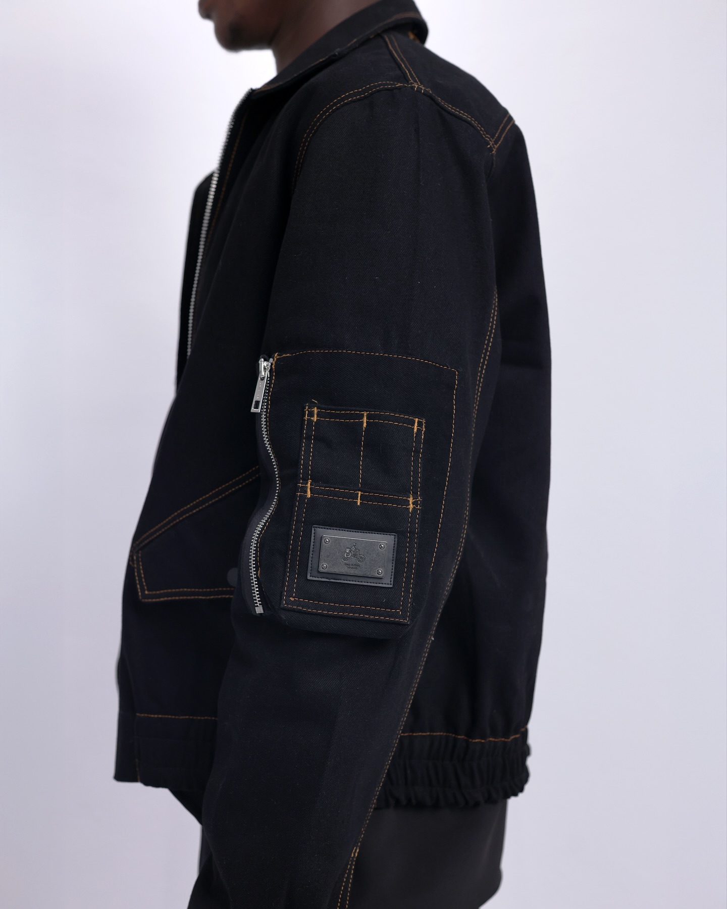Shop Charcoal Black Denim Jacket – The UC3 - LK 6| Deji&Kola