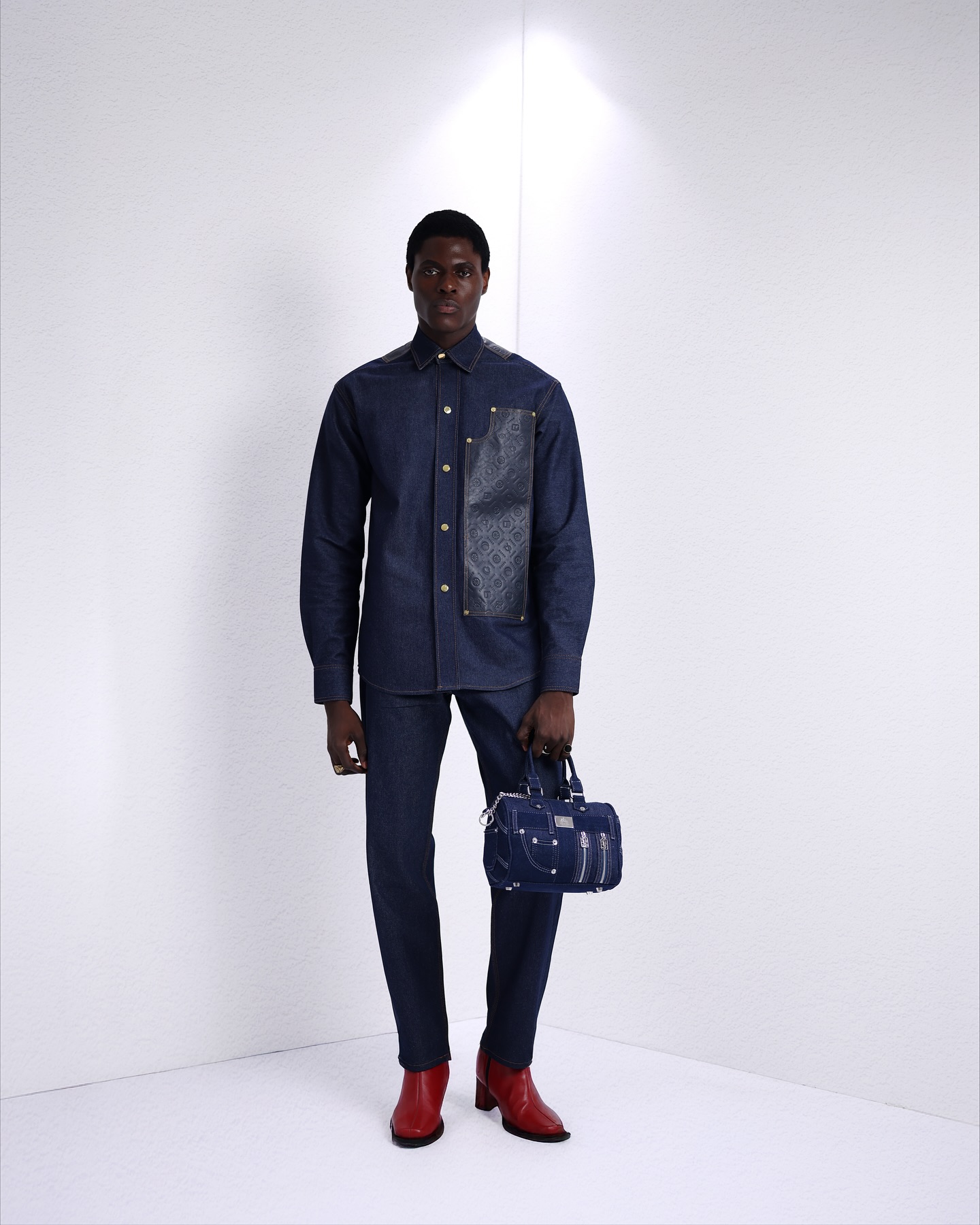 Shop Navy Blue Cigarette-Cut Pant – UC3 -LK 4 | Deji & Kola