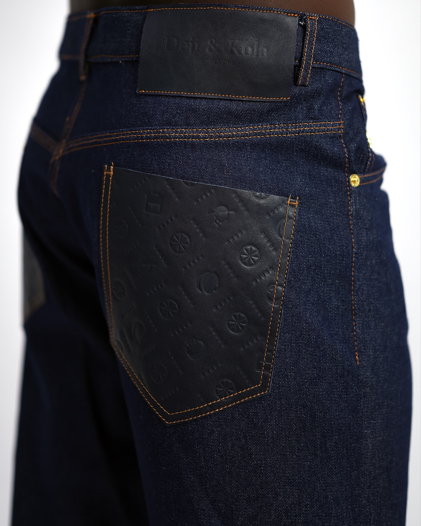 Shop Navy Blue Cigarette-Cut Pant – UC3 -LK 4 | Deji & Kola