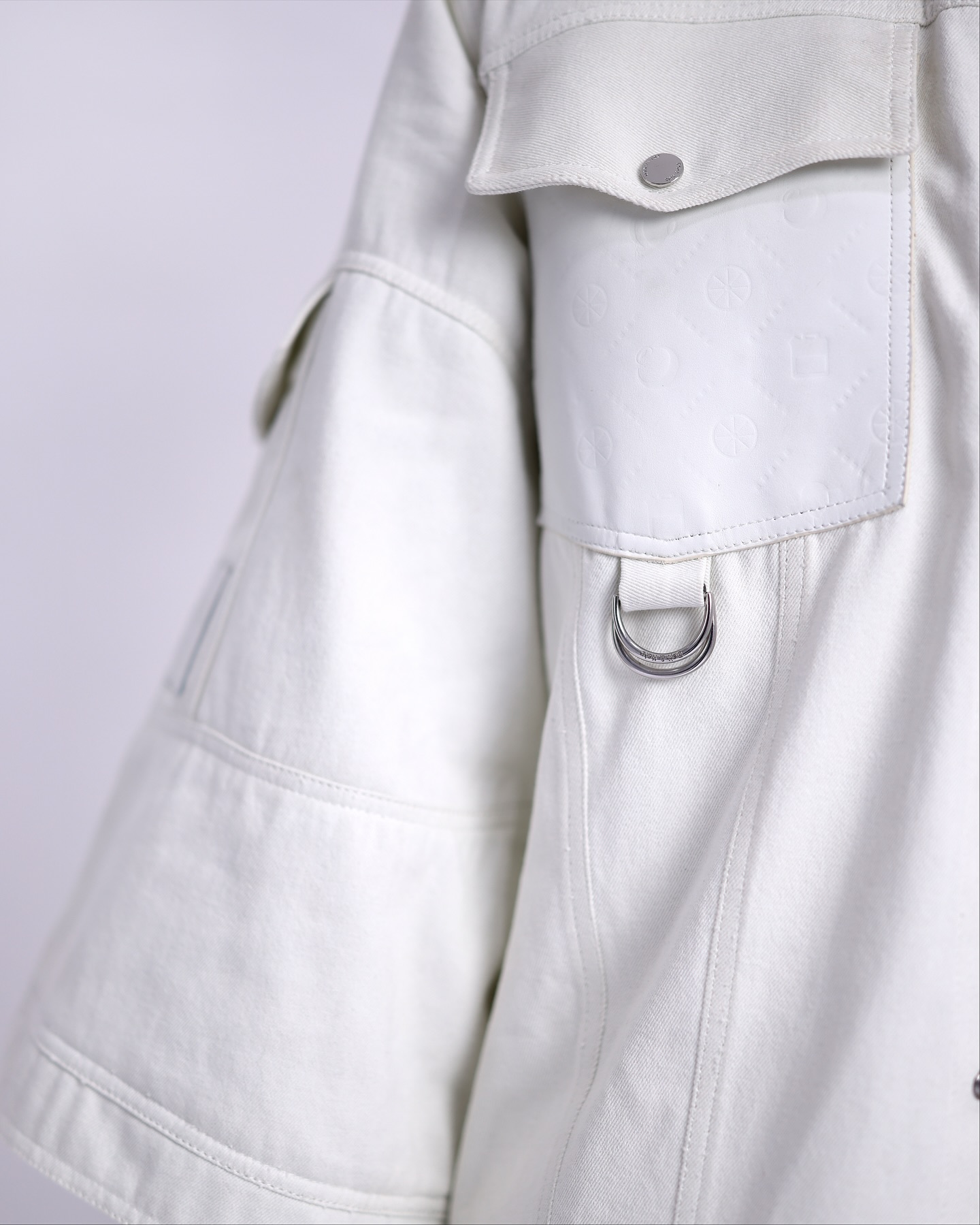 Shop Ivory White Denim Over-Shirt – The UC3 - LK 13 | Deji&Kola