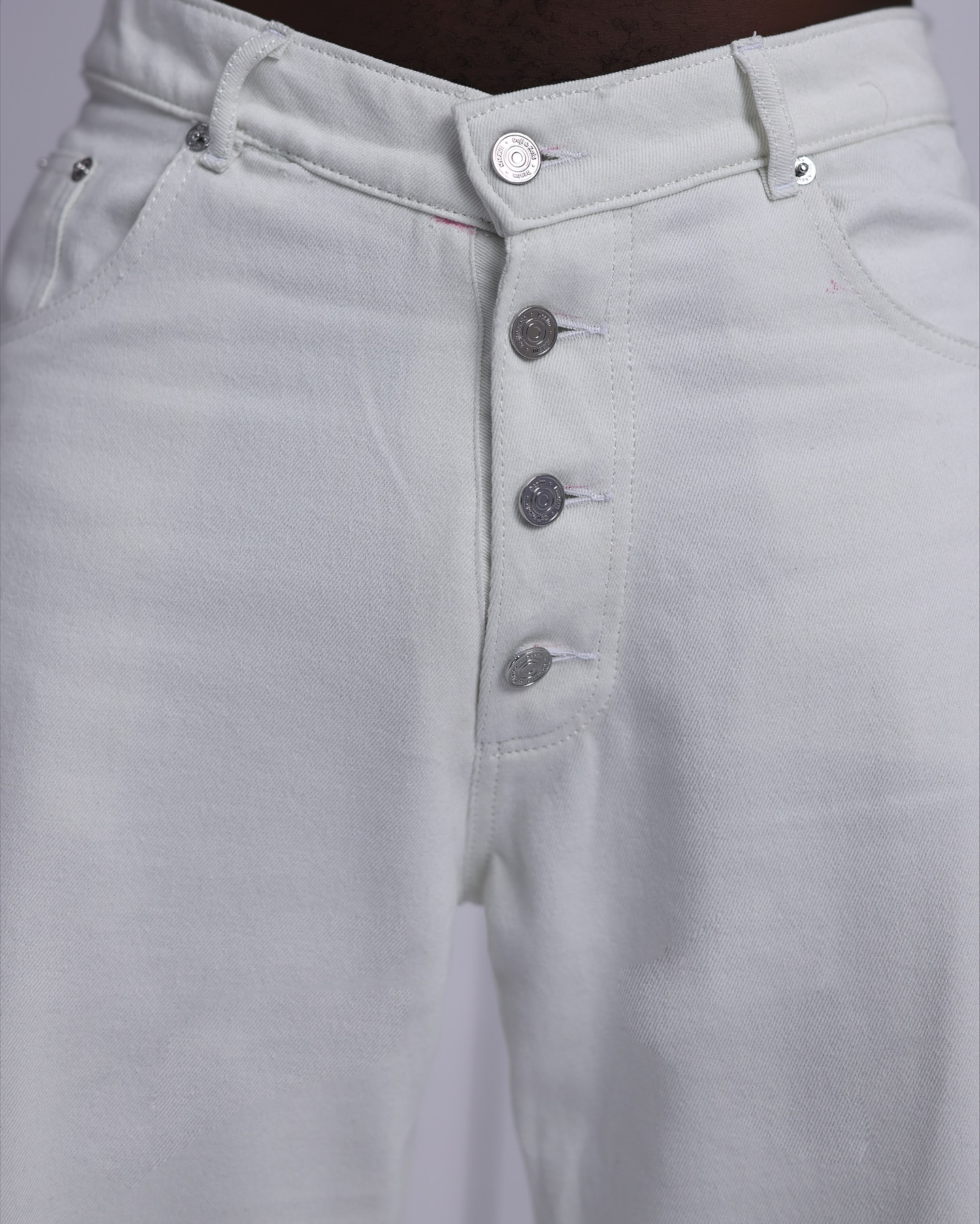 Shop Ivory White Denim Over-Shirt – The UC3 - LK 13 | Deji&Kola