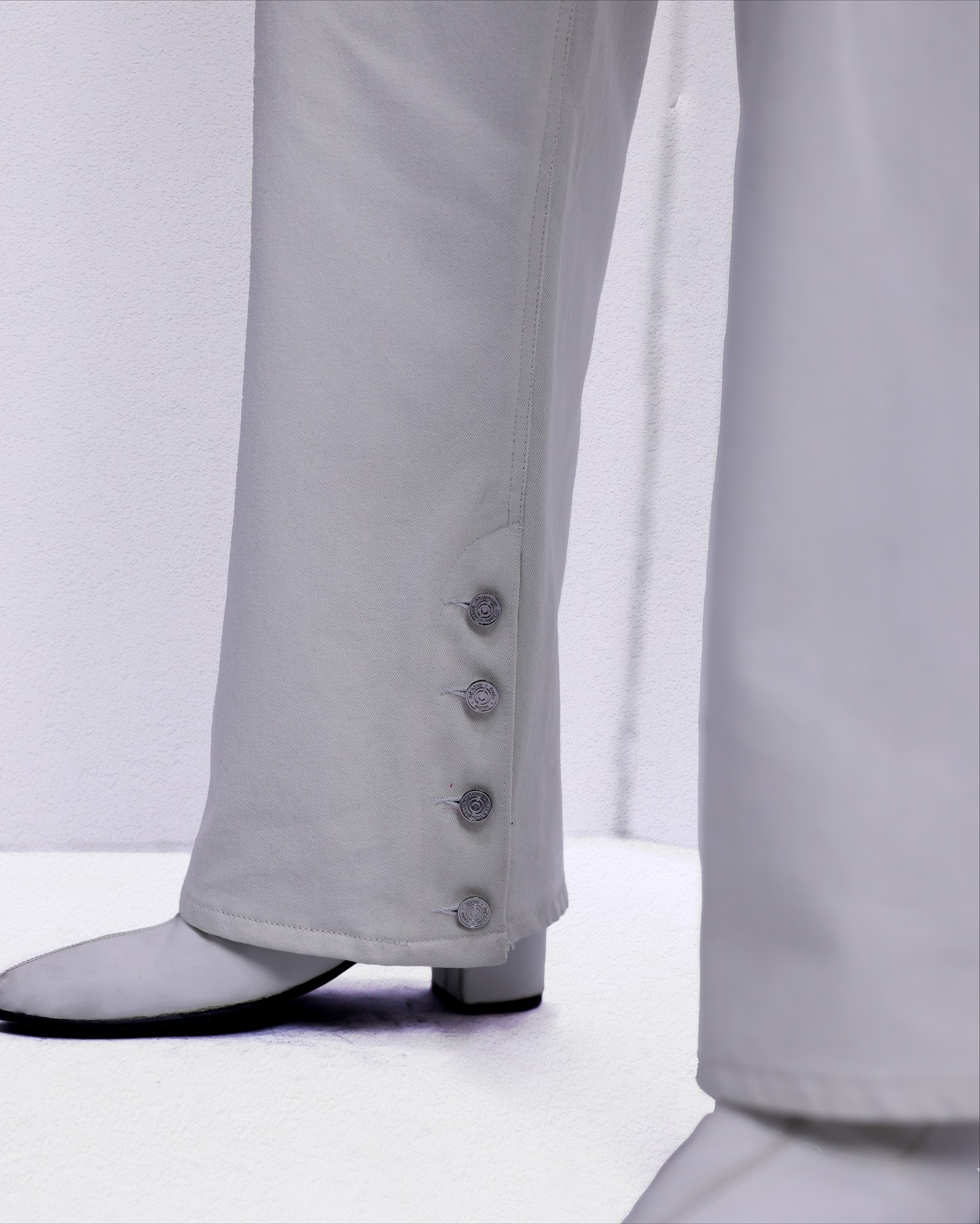 Shop Ivory White Denim Over-Shirt – The UC3 - LK 13 | Deji&Kola