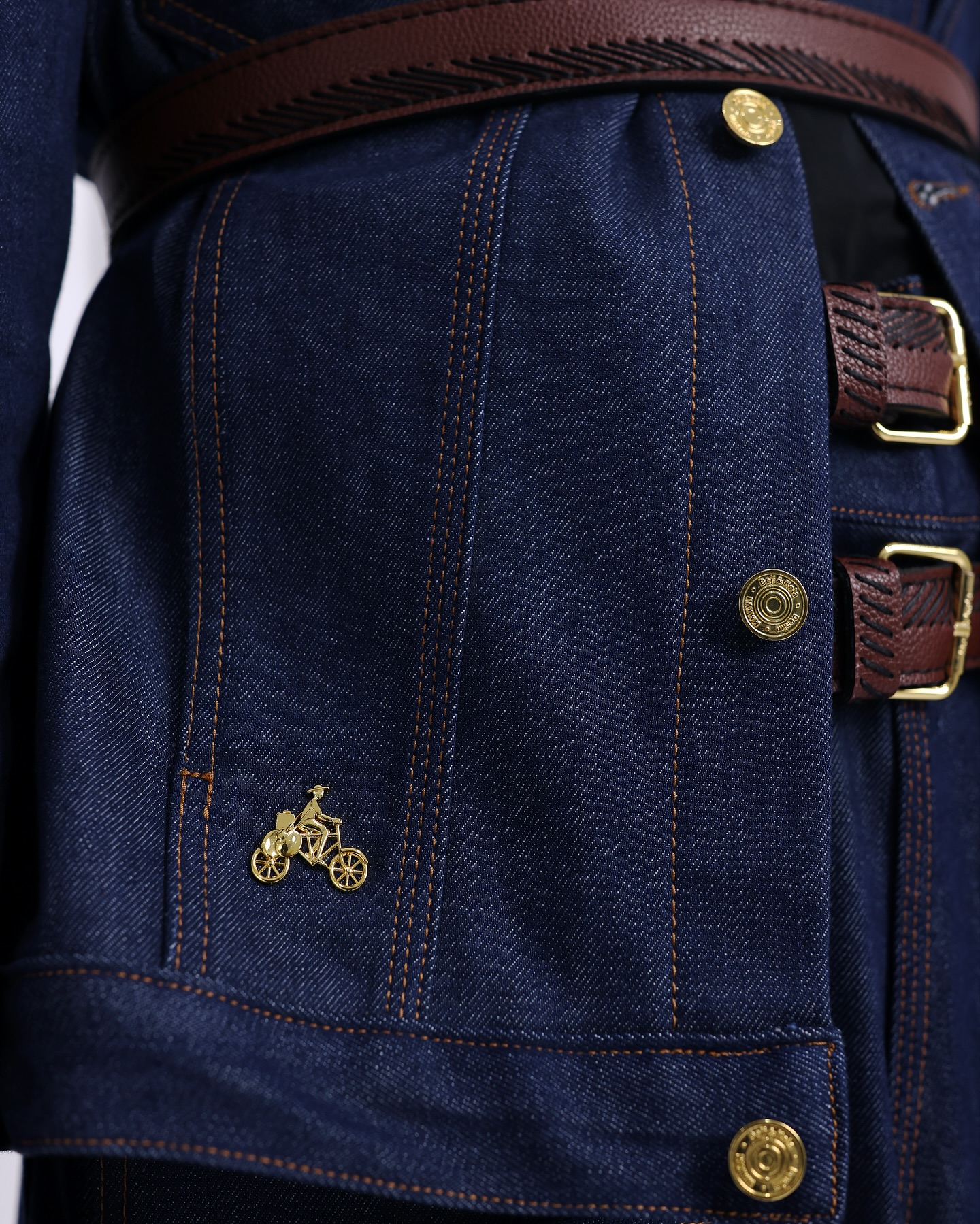 Shop Navy Blue Denim Jacket – The UC3 - LK 14 | Deji&Kola