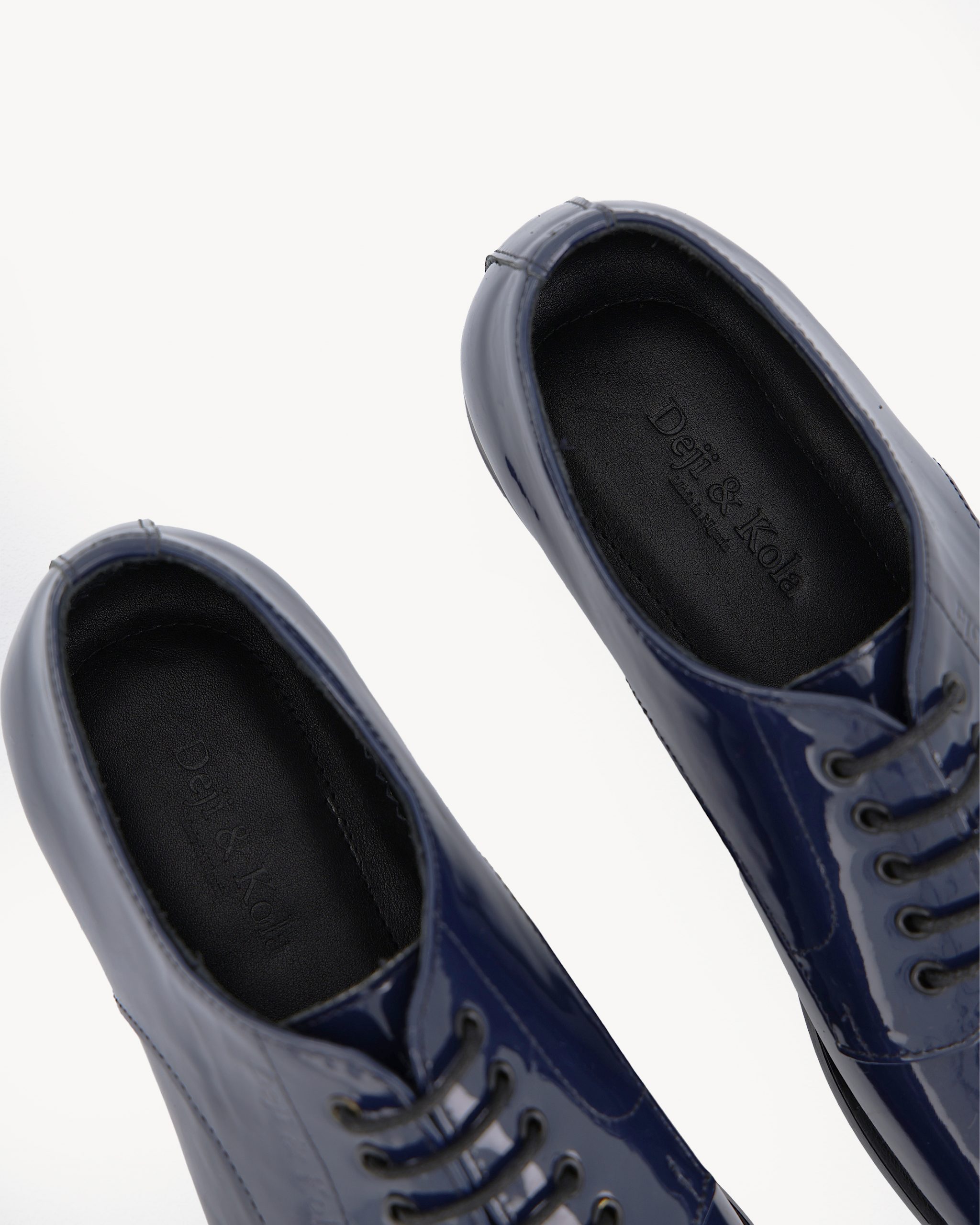 Shop Men’s Navy blue Derby Shoes – Lace Up Shoe | Deji & Kola