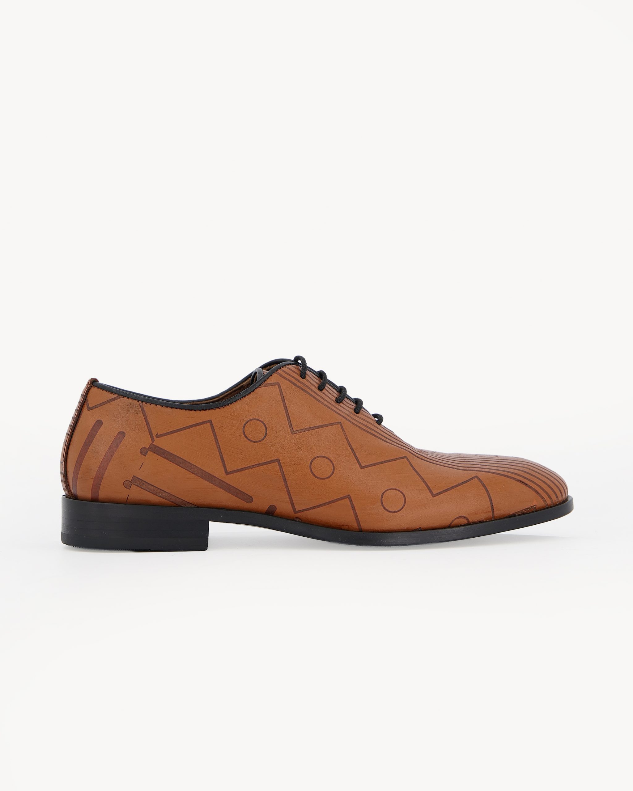 Shop Light Brown Patina Men’s Lace-Up Shoe | Deji & Kola