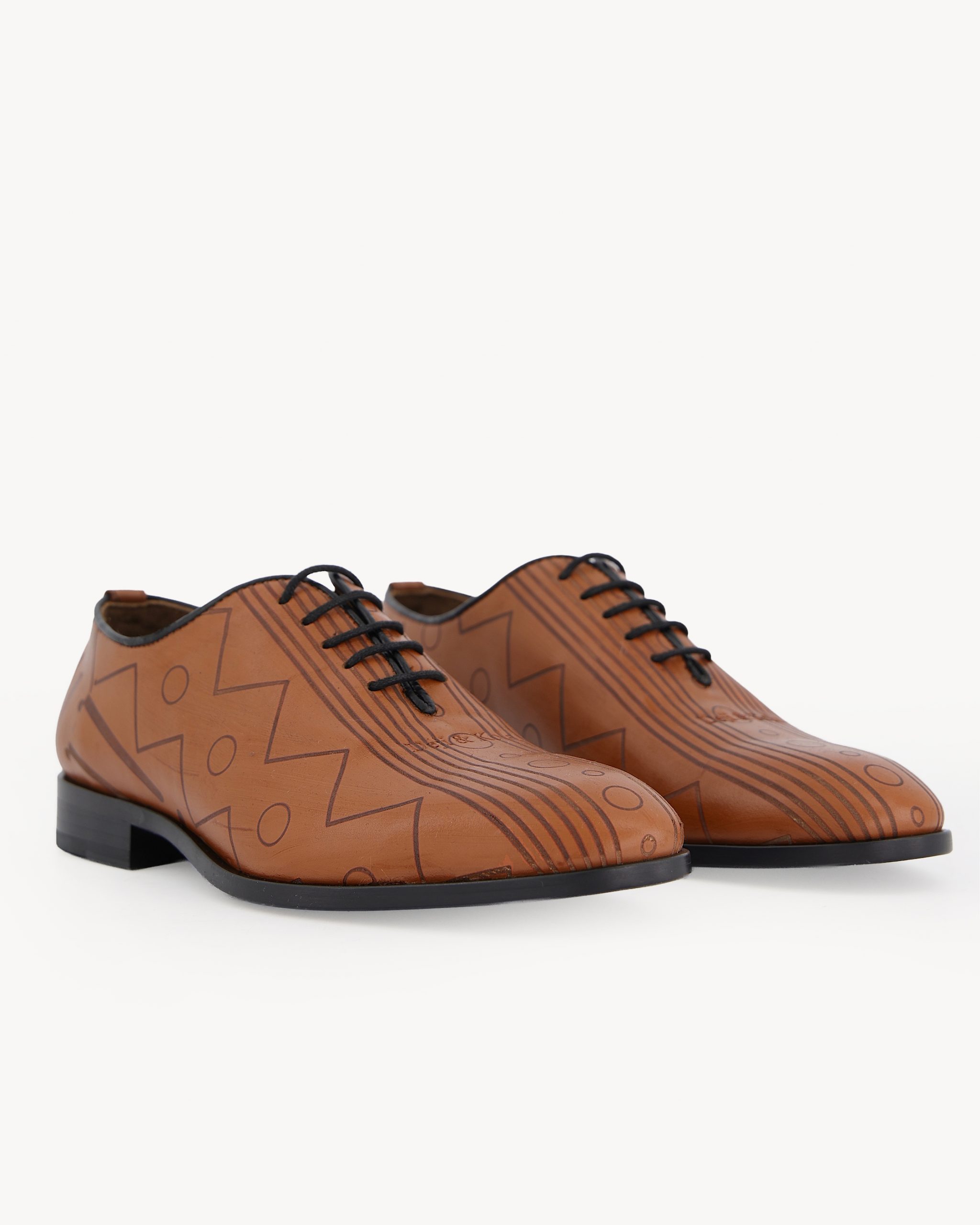 Shop Light Brown Patina Men’s Lace-Up Shoe | Deji & Kola