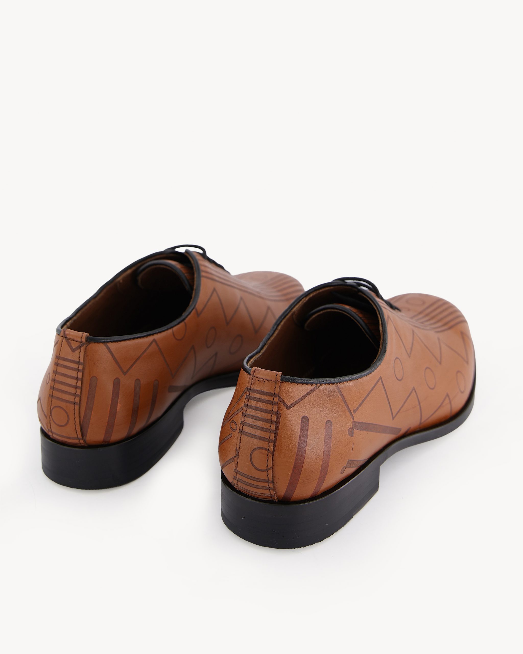 Shop Light Brown Patina Men’s Lace-Up Shoe | Deji & Kola