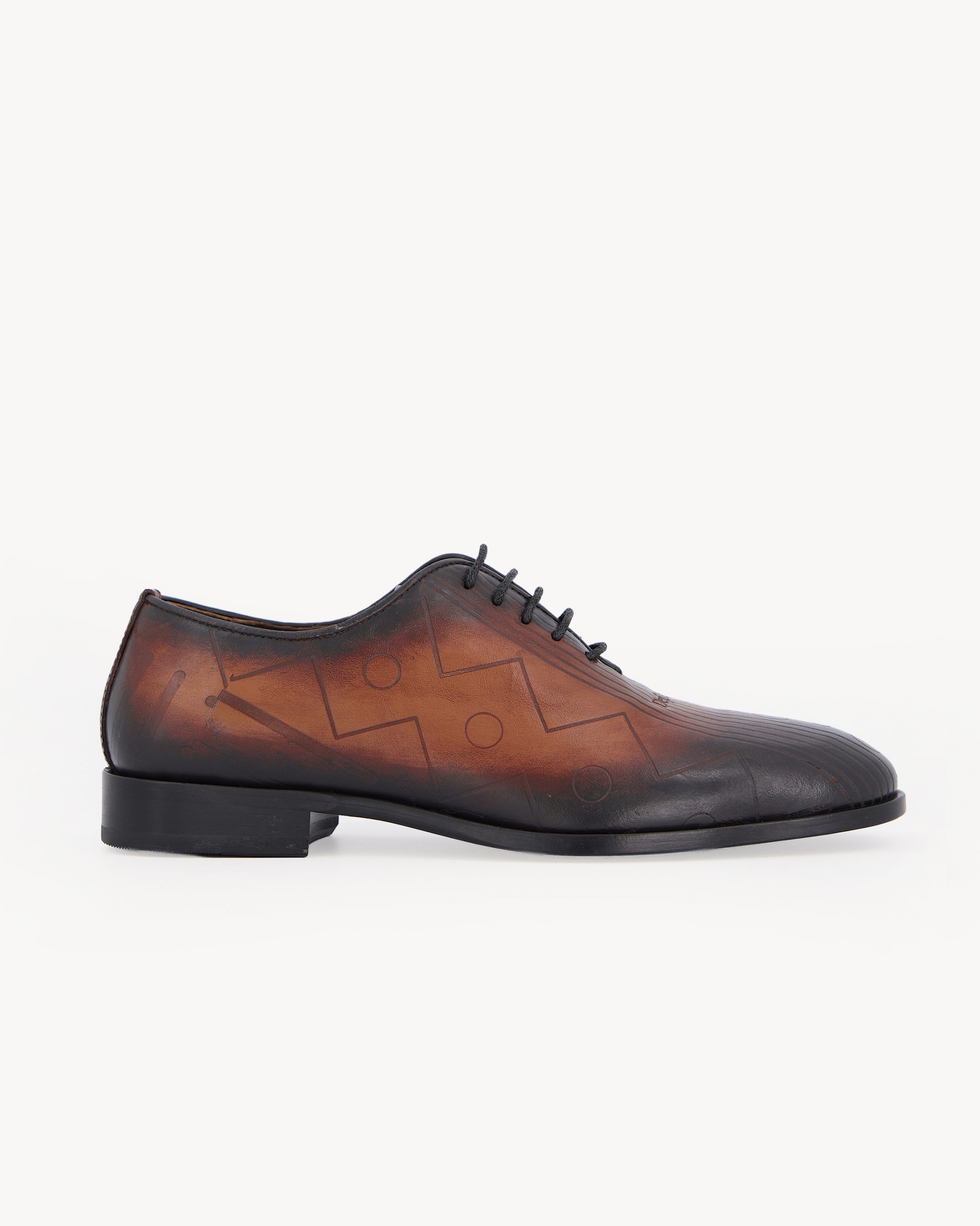 Shop Brown Patina Men’s Lace-Up Shoe | Deji & Kola