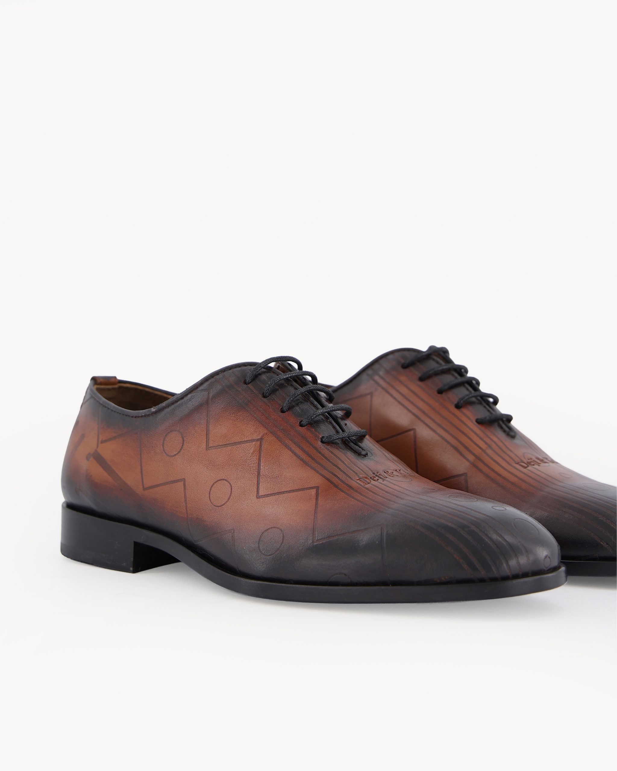 Shop Brown Patina Men’s Lace-Up Shoe | Deji & Kola