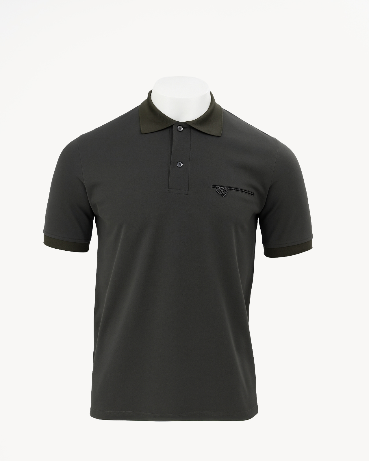 Shop Relaxed Grey Polo Shirt | Deji & Kola