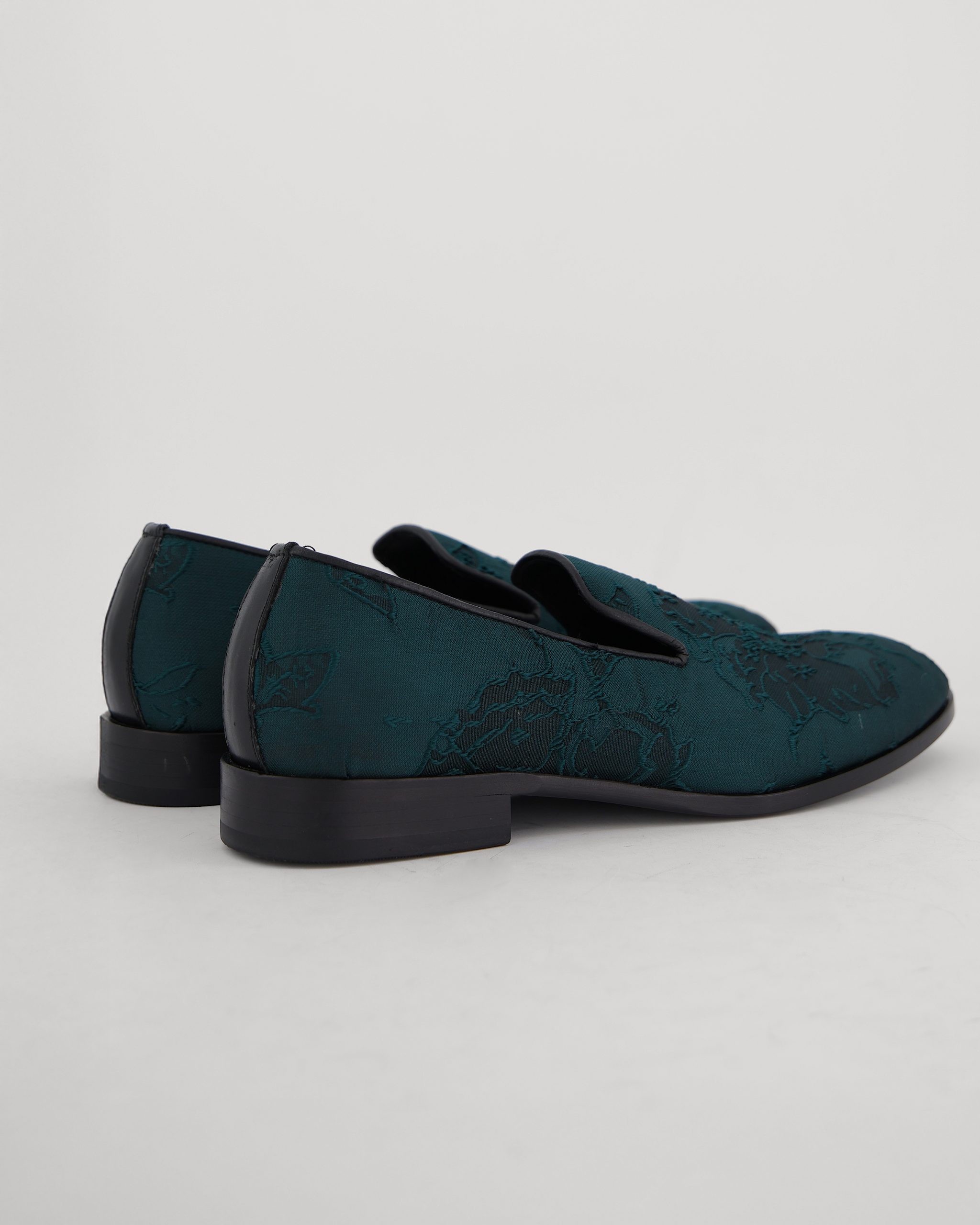 Buy Green jacquard Loafer for Men - DKLF 16 | Deji and Kola
